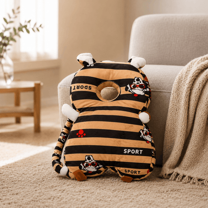 Soft Baby Head Protector Backpack Pillow | Toddler Fall Protection Cushion | Crawling Safety Pad Safety Gear for babies - Sporty Dog - Bouncing Baby