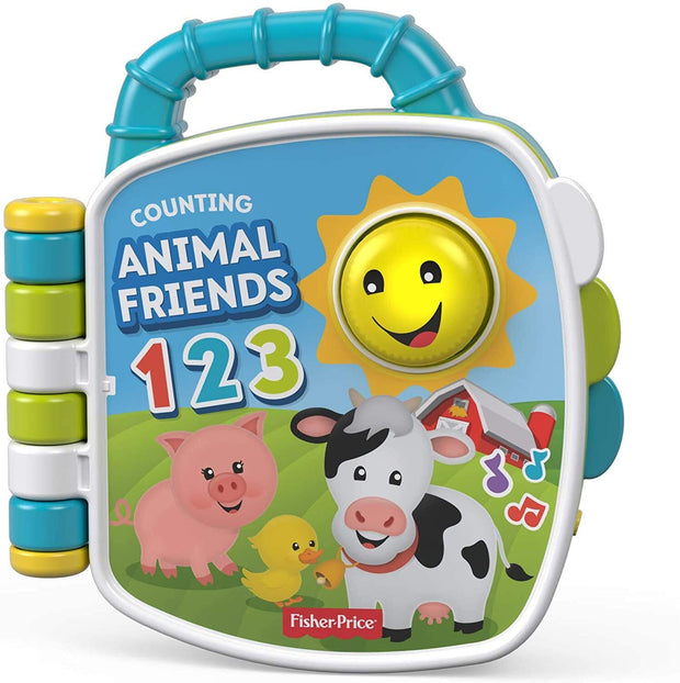 Fisher-Price Plastic Laugh & Learn Counting Animal Friends Book, Multicolor