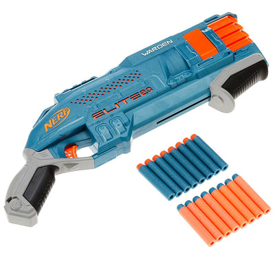 NERF Elite 2.0 Warden DB-8 Blaster, 16 Darts, Blast 2 Darts at Once, Tactical Rail for Customizing