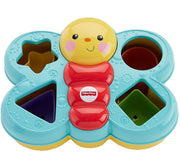 Fisher-Price Butterfly Shape Sorter, Six chunky, Colorful Shapes To Sort And Store Help Baby Fine Motor Skills Take Flight, Multicolor, Plastic