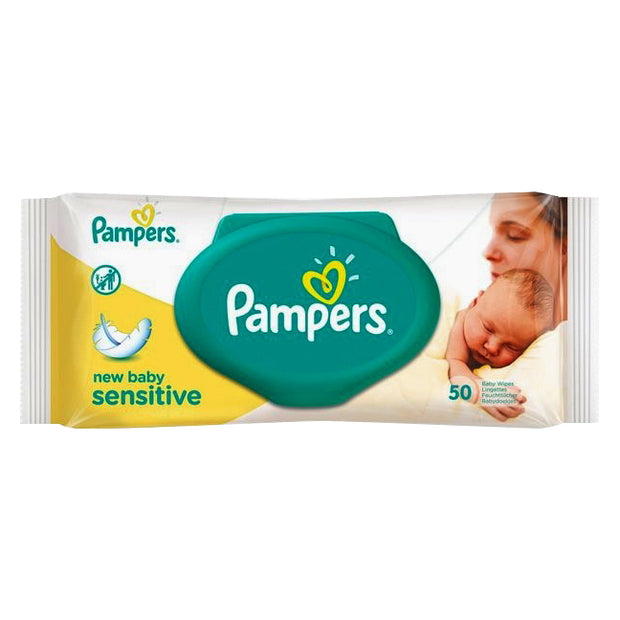 Pampers IMPORTED NEW BABY SENSITIVE 50 BABY WIPES  (50 Wipes)
