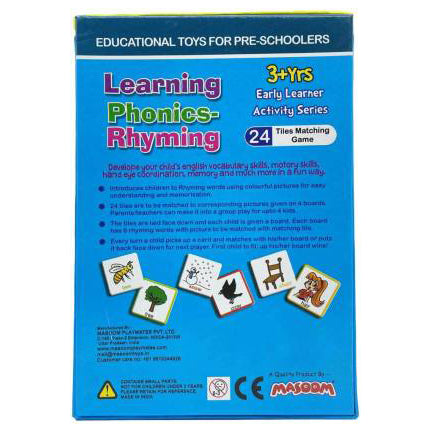 Learning Phonics-Rhyming | Tile Matching Game