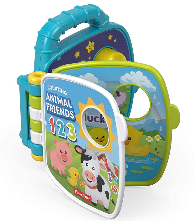 Fisher-Price Plastic Laugh & Learn Counting Animal Friends Book, Multicolor