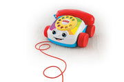 Fisher-Price Plastic Chatter Telephone, Colourful Toy With Sound For Pretend Play And Pull Along Toy, Multicolor
