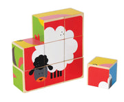 Hape-Wooden Farm Animals Block Puzzle