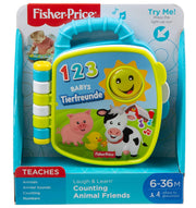 Fisher-Price Plastic Laugh & Learn Counting Animal Friends Book, Multicolor