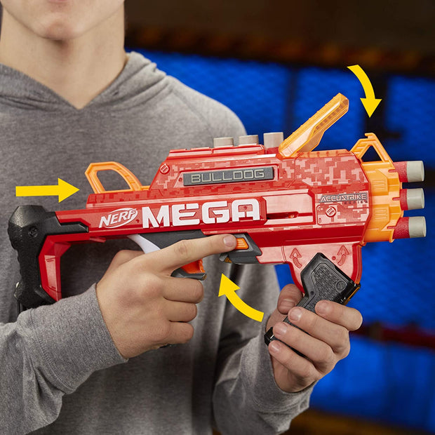 Nerf AccuStrike Mega Bulldog Blaster, Toy Blaster, For Kids Ages 8 Years Old And Up