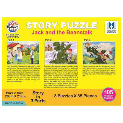 Ratnas Story Jigsaw Jack & the Beanstalk 105 pieces jigsaw puzzle  (105 Pieces)