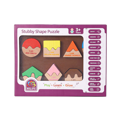 Hilife Match the Shape Board Puzzle - 16 Pieces