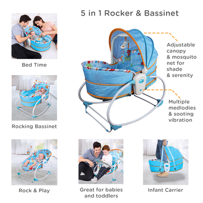 MASTELA - 5In1 Rocker & Bassinet