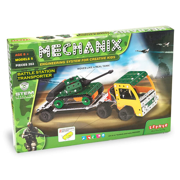 Mechanix Battle Station Transporter,Car Toys,STEM Toys, Building Blocks,for 6+ yrs Boys and Girls