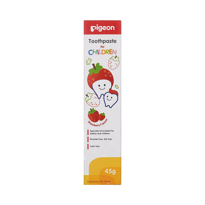Pigeon Children Toothpaste Strawberry - 45 gm 1 to 6 Years, Safe for babies and children, prevents tooth cavity