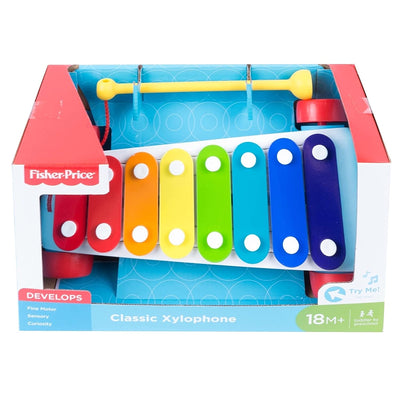 Fisher Price Original Classic Xylophone, Colour Pull Toy with Music and Sounds!