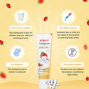 Pigeon Children Toothpaste Strawberry - 45 gm 1 to 6 Years, Safe for babies and children, prevents tooth cavity