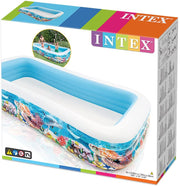 Intex Inflatable Pool, 305 x 183 x 56 cm, 999 L, Tropical Design (58485np)