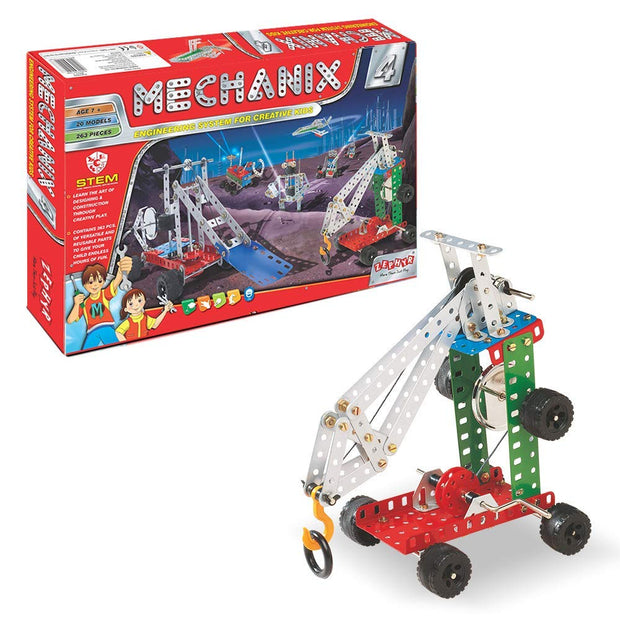 Smar Picks Mechanix 4 DIY,Educational,Stem,Building and Construction Toys (Metal)