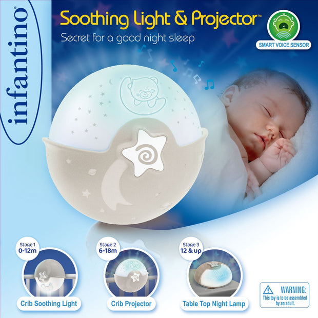Infantino Watch Over Me Soothing Light and Projector (White)