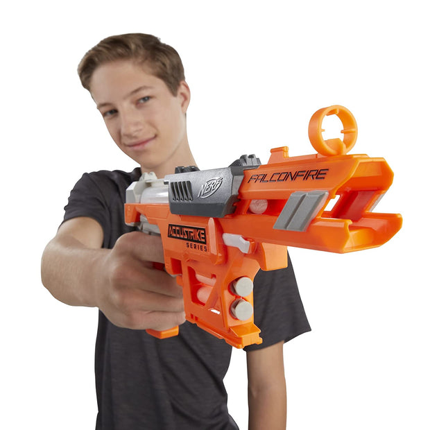 Nerf FalconFire AccuStrike Elite Blaster, Dart Storage, Includes Official AccuStrike Elite Darts Designed For Greater Accuracy, For Kids Ages 8 and up