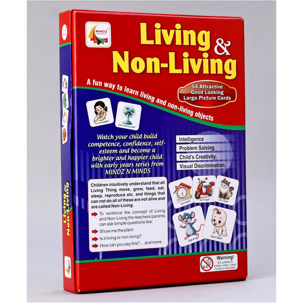 Mindz Living & Non-Living Flash Cards - 54 Cards