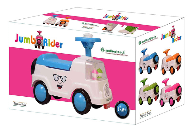 Mothertouch Jumbo Rider Ride On for Infants and Kids (Pink)