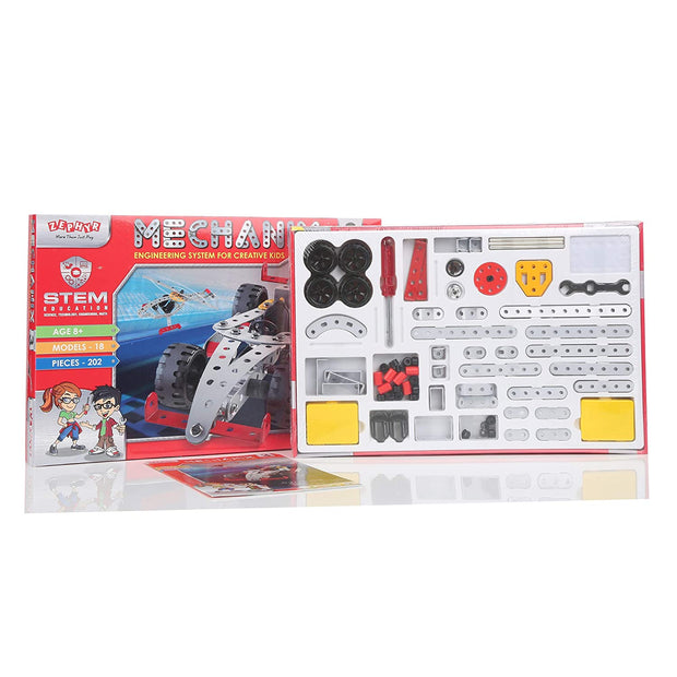 Zephyr Metal Mechanix - 3, Construction Toy,Building Blocks,Educational Toys,for 6+ yrs Boys and Girls, Multicolor