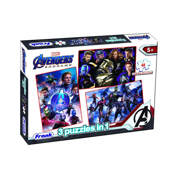 Frank Marvel Avengers Endgame 3 in 1 Jigsaw Puzzle - 48 Pieces