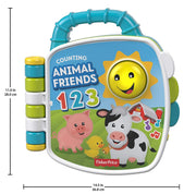 Fisher-Price Plastic Laugh & Learn Counting Animal Friends Book, Multicolor