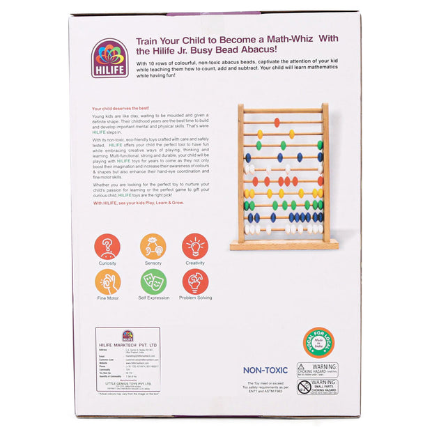 Hilifie Jr. Busy Bead Abacus - Multicolor