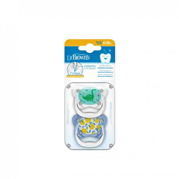 Dr. Brown's PreVent Contoured Pacifier 6-18m