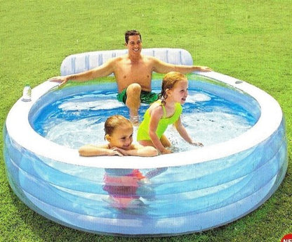 Intex 57190 Portable Swimming Pool Tub Family Lounge Pool Tub